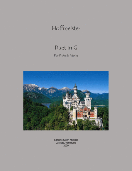 Hoffmeister Duet For Flute Violin In G Sheet Music