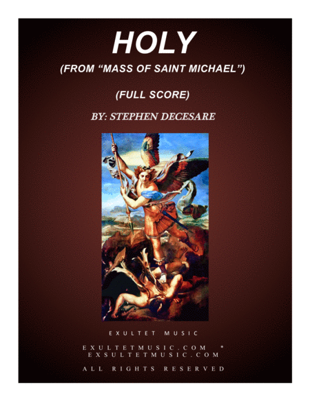 Holy From Mass Of Saint Michael Full Score Sheet Music