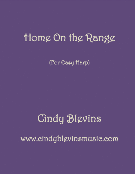 Free Sheet Music Home On The Range Arranged For Easy Harp Lap Harp Friendly From My Book Easy Favorites Vol 2 Folk Songs