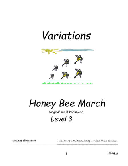 Honey Bee March Lev 3 Variations Sheet Music