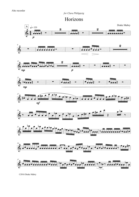 Free Sheet Music Horizons