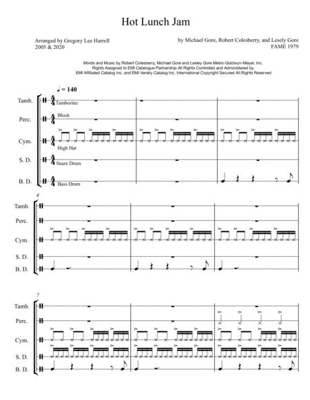 Hot Lunch Jam Sheet Music