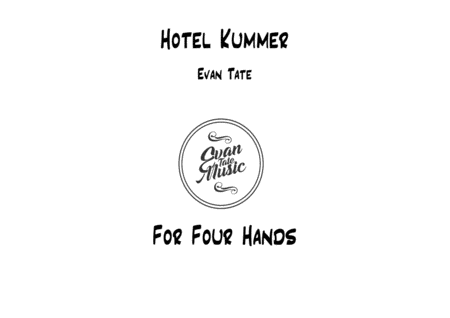 Free Sheet Music Hotel Kummer For Four Hands