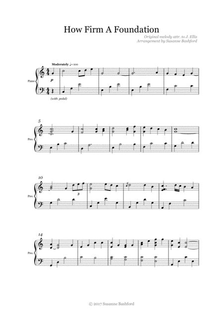 Free Sheet Music How Firm A Foundation
