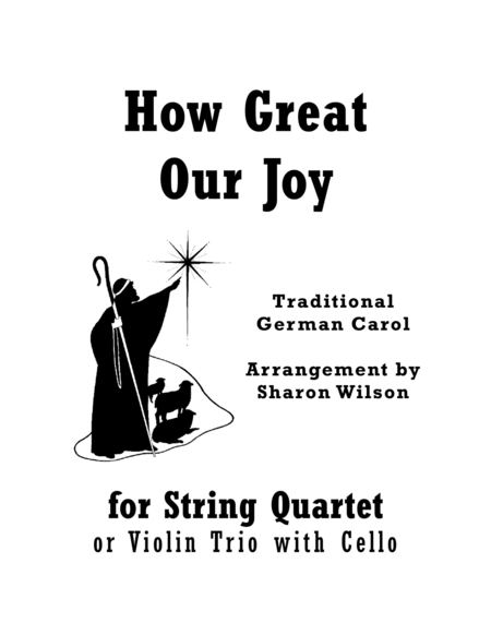 How Great Our Joy For String Quartet Sheet Music