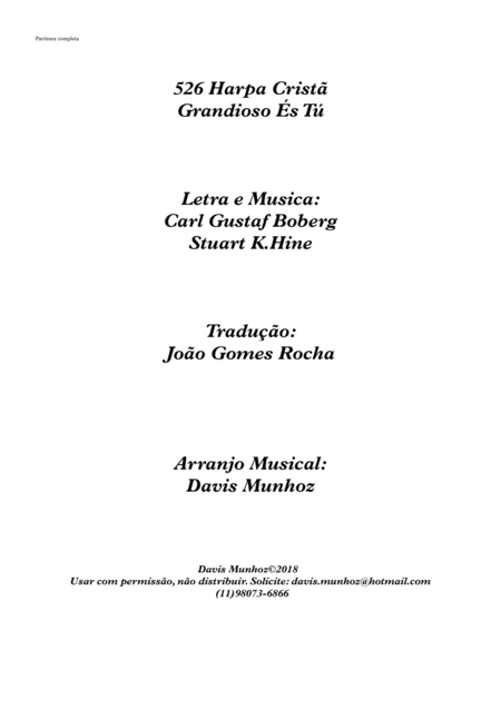 How Great Thou Art Grandiosos Tu Sheet Music