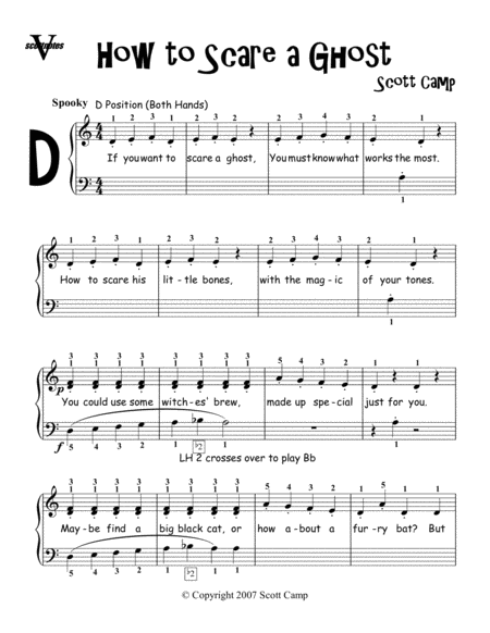 Free Sheet Music How To Scare A Ghost