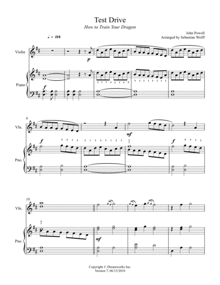 How To Train Your Dragon Forbidden Friendship Violin Piano Sheet Music