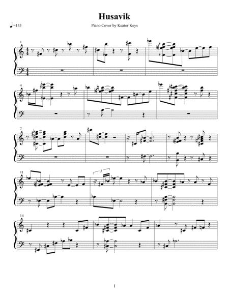 Free Sheet Music Hsavk Piano Cover