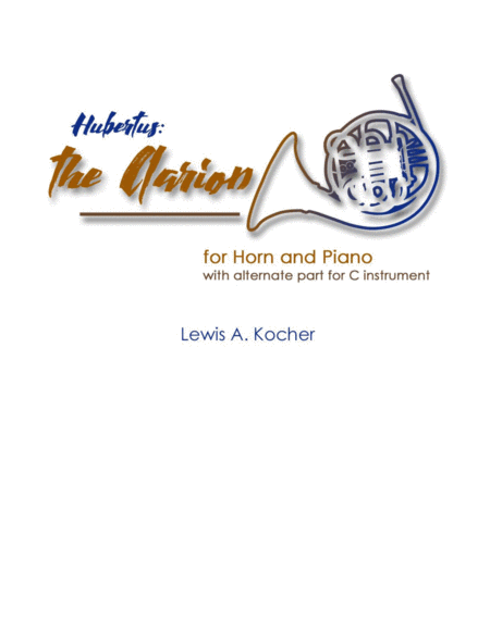 Free Sheet Music Hubertus The Clarion