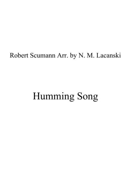 Humming Song Sheet Music