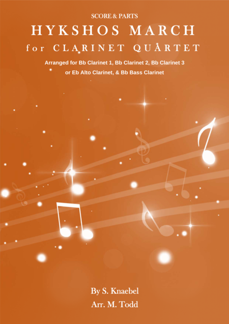 Hykshos March For Clarinet Quartet Sheet Music