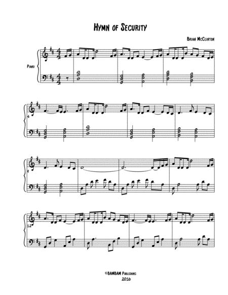 Free Sheet Music Hymn Of Security