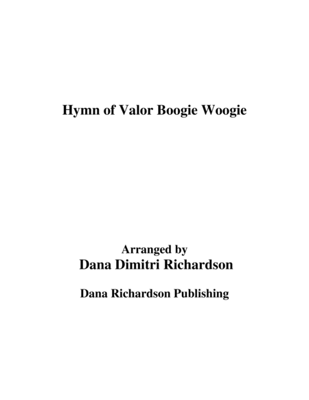 Free Sheet Music Hymn Of Valor Boogie Woogie