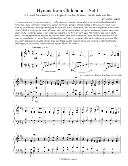 Hymns From Childhood Set 1 Piano Solo Sheet Music