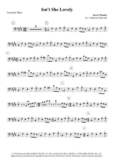 I Got You I Feel Good Acoustic Bass Sheet Music