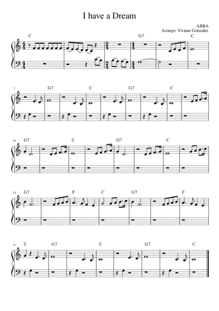 I Have A Dream Sheet Music