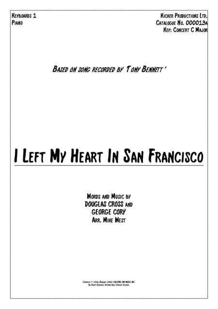 I Left My Heart In San Francisco Keyboards 1 Sheet Music