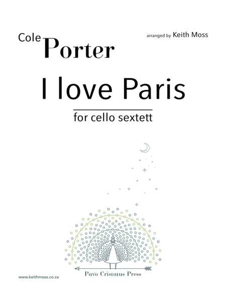 I Love Paris For Cello Sextet Sheet Music