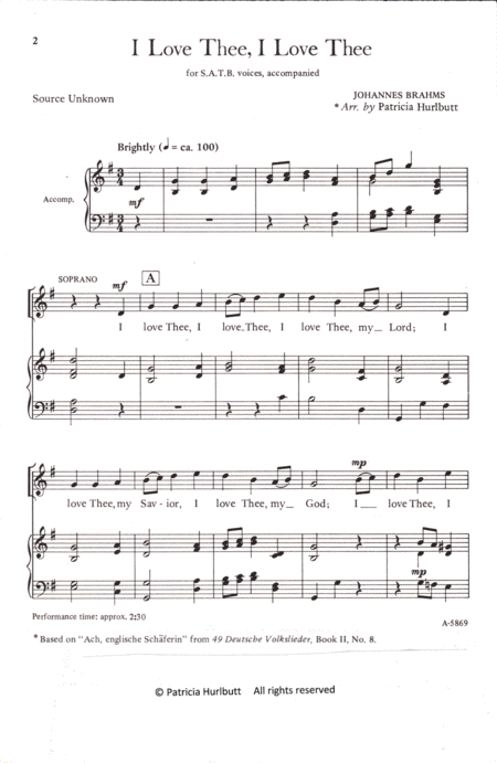 Free Sheet Music I Love Thee I Love Thee