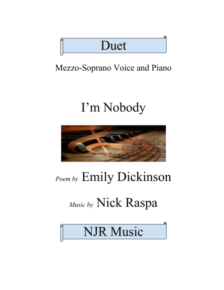 I M Nobody Who Are You Sheet Music