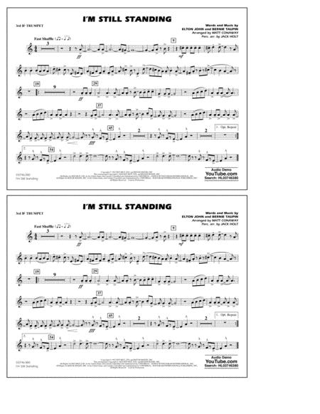 I M Still Standing Arr Matt Conaway And Jack Holt 3rd Bb Trumpet Sheet Music