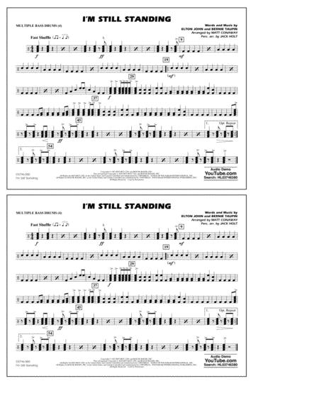 I M Still Standing Arr Matt Conaway And Jack Holt Multiple Bass Drums Sheet Music