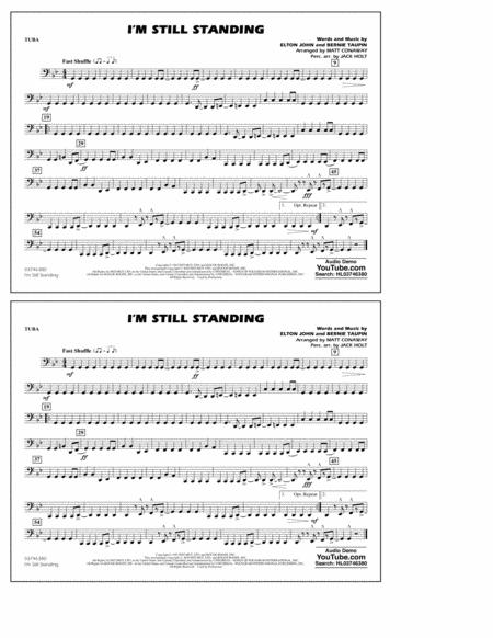 I M Still Standing Arr Matt Conaway And Jack Holt Tuba Sheet Music