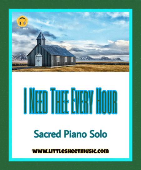 Free Sheet Music I Need Thee Every Hour Sacred Piano Solo