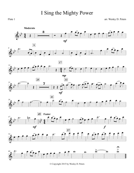 I Sing The Mighty Power Of God Sheet Music