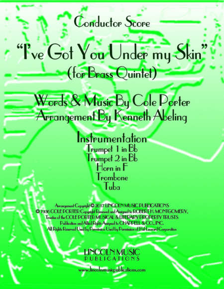 I Ve Got You Under My Skin For Brass Quintet Sheet Music