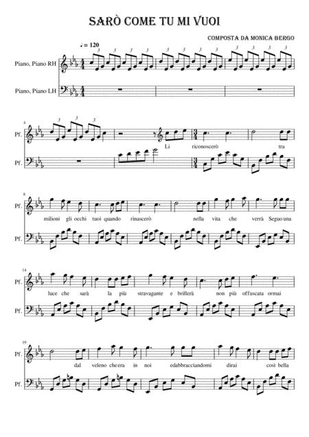 I Will Be As You Want Me Sheet Music