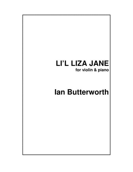 Ian Butterworth Li Liza Jane For Violin Piano Sheet Music