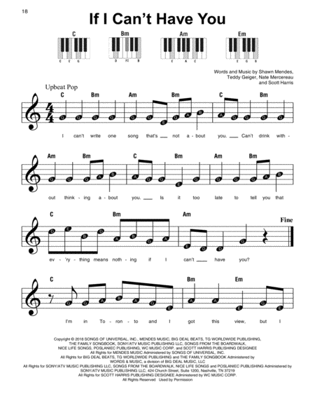 Free Sheet Music If I Cant Have You