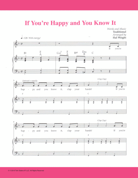 If You Re Happy And You Know It Sheet Music