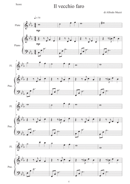 Il Vecchio Faro Sheet Music