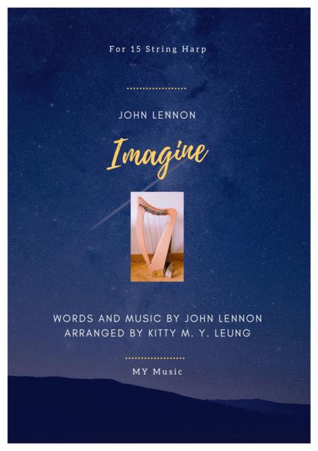 Imagine By John Lennon 15 String Harp Range From Middle C Sheet Music