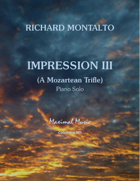 Impression Iii A Mozartean Trifle Sheet Music