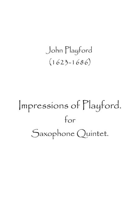 Impressions Of Playford Sheet Music