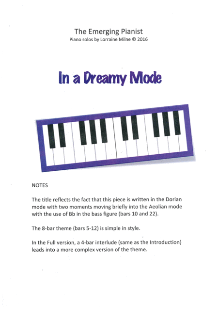 In A Dreamy Mode Sheet Music