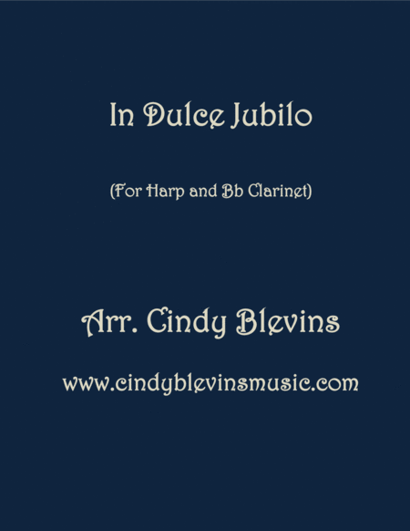 Free Sheet Music In Dulce Jubilo Arranged For Harp And Bb Clarinet