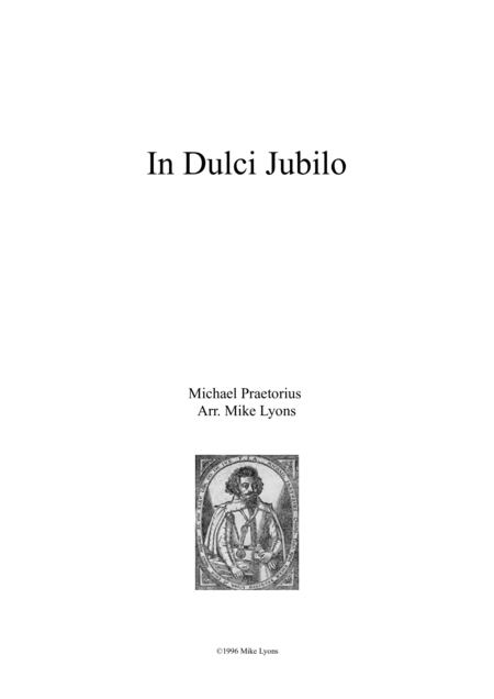 In Dulci Jubilo Brass Band Trombone Feature Sheet Music