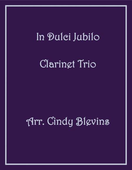 Free Sheet Music In Dulci Jubilo For Clarinet Trio