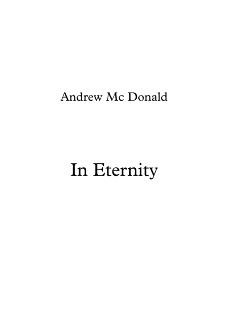 Free Sheet Music In Eternity