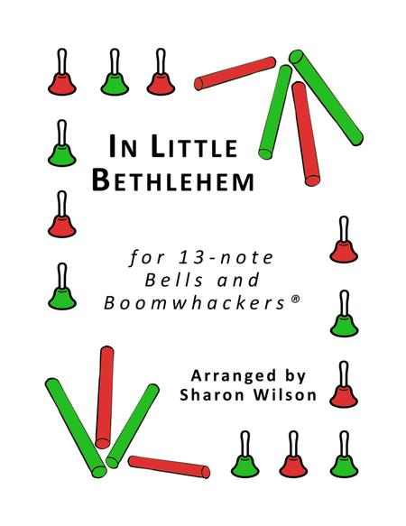 In Little Bethlehem For 13 Note Bells And Boomwhackers With Black And White Notes Sheet Music