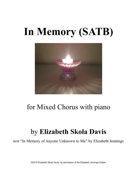 In Memory Sheet Music