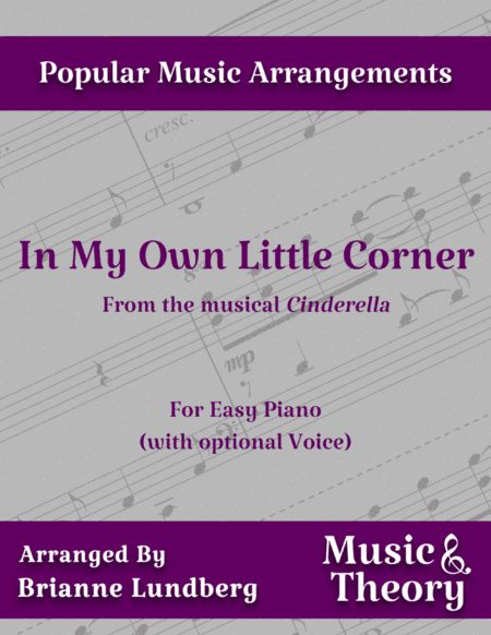 Free Sheet Music In My Own Little Corner Cinderella