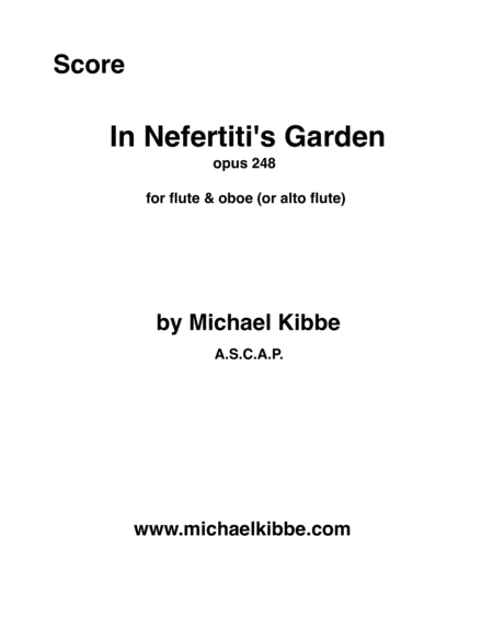 Free Sheet Music In Nefertitis Garden Opus 248