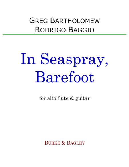 Free Sheet Music In Seaspray Barefoot Alto Flute Guitar