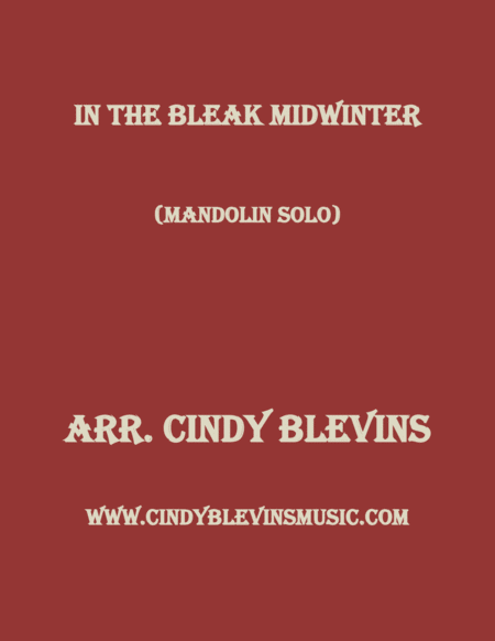 In The Bleak Midwinter For Mandolin Solo Sheet Music